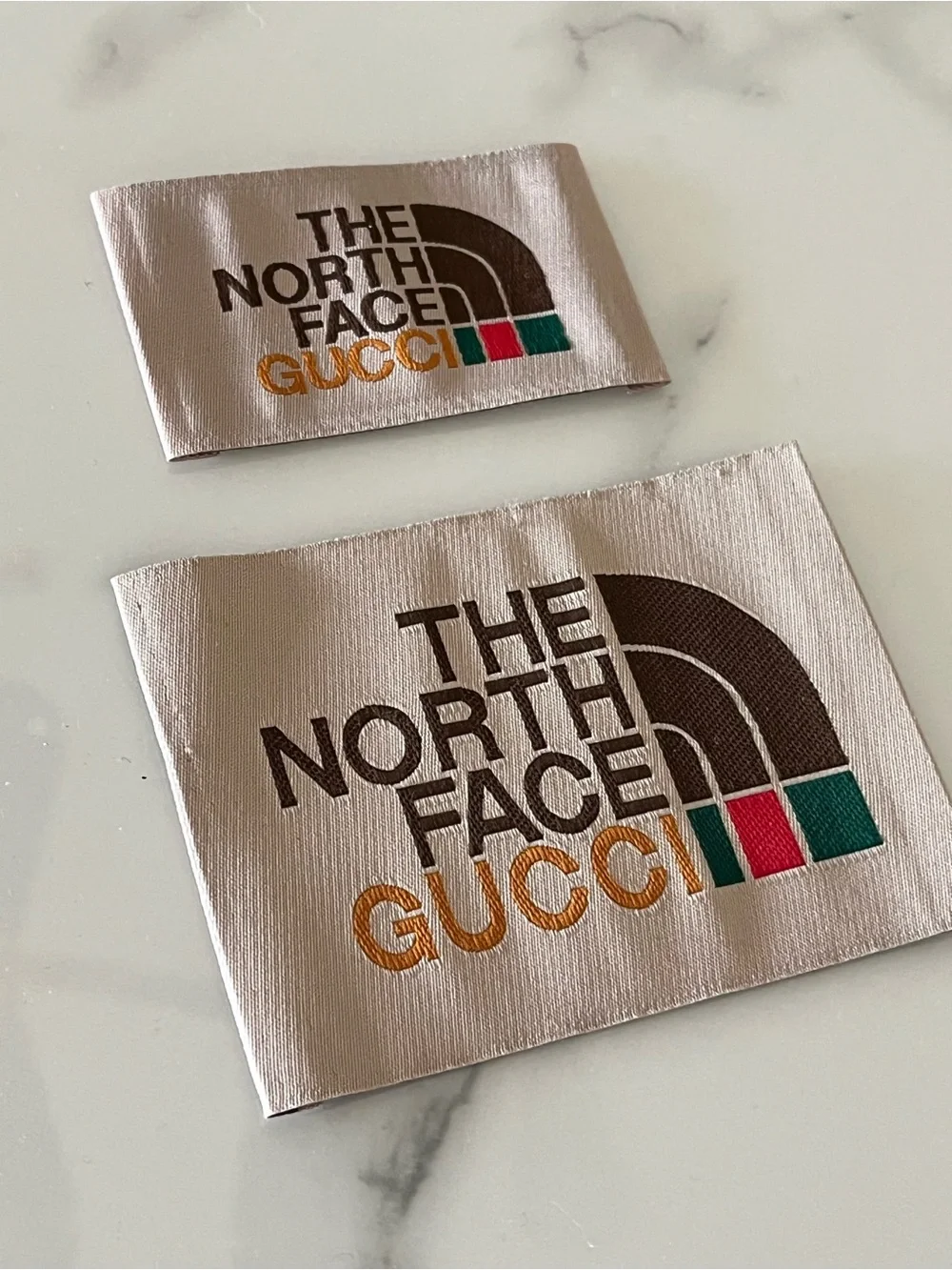 Gucci x North Face Logo Fabric Labels